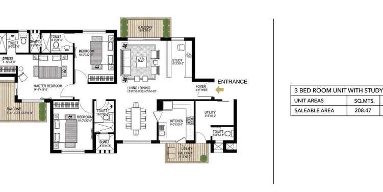 alphacorp gurgaon one 84 apartment 3 bhk 2244sqft 20210002120018