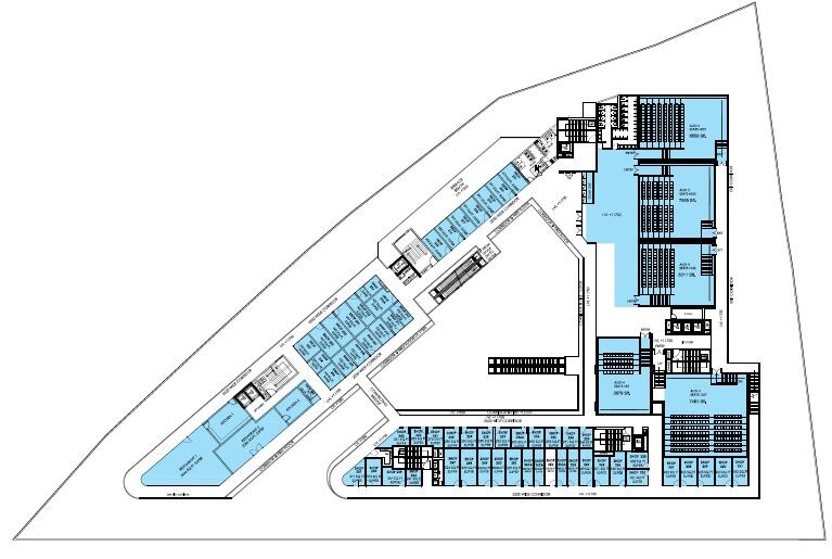 Floor plan of 2386 Sq. Ft. Retail Shop in AMB Selfie Square, Gurgaon