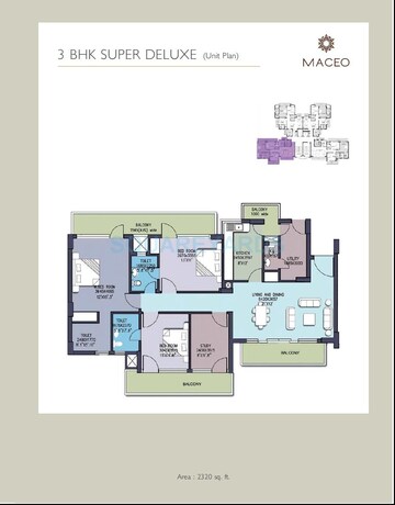  3 BHK Apartment at Anant Raj Maceo, Sector 91 – for Sale