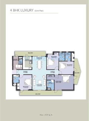  4 BHK Apartment at Anant Raj Maceo, Sector 91 – for Rent