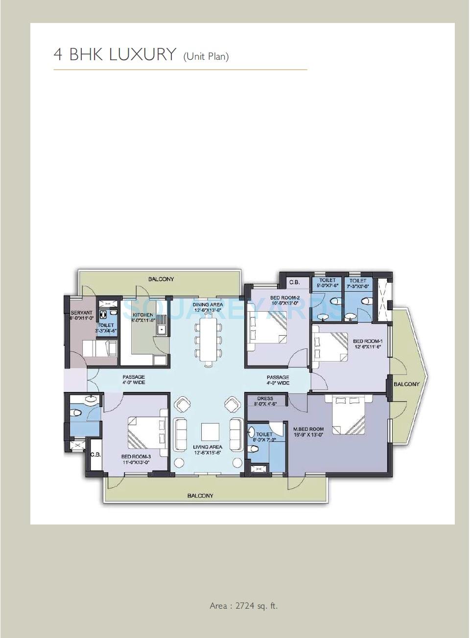 anant raj maceo apartment 4bhk 2724sqft 1