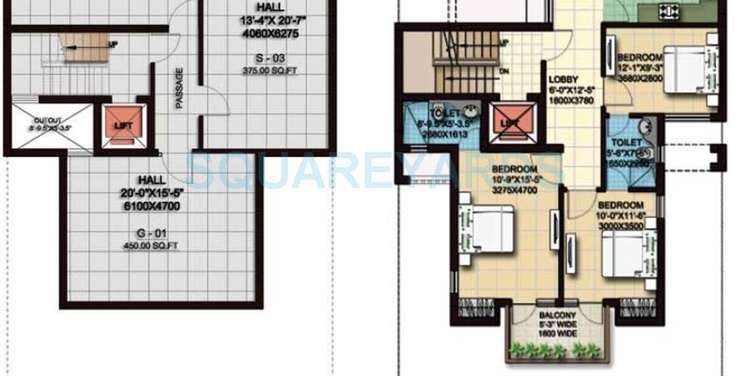 anant raj the estate floors ind floor 3bhk 1931sqft 1