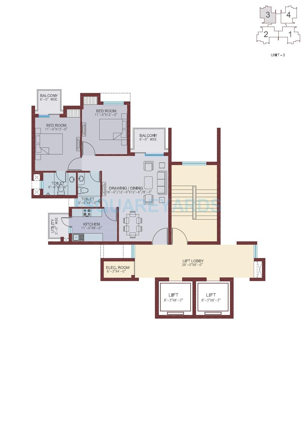 2 BHK 1348 Sq. Ft. Apartment