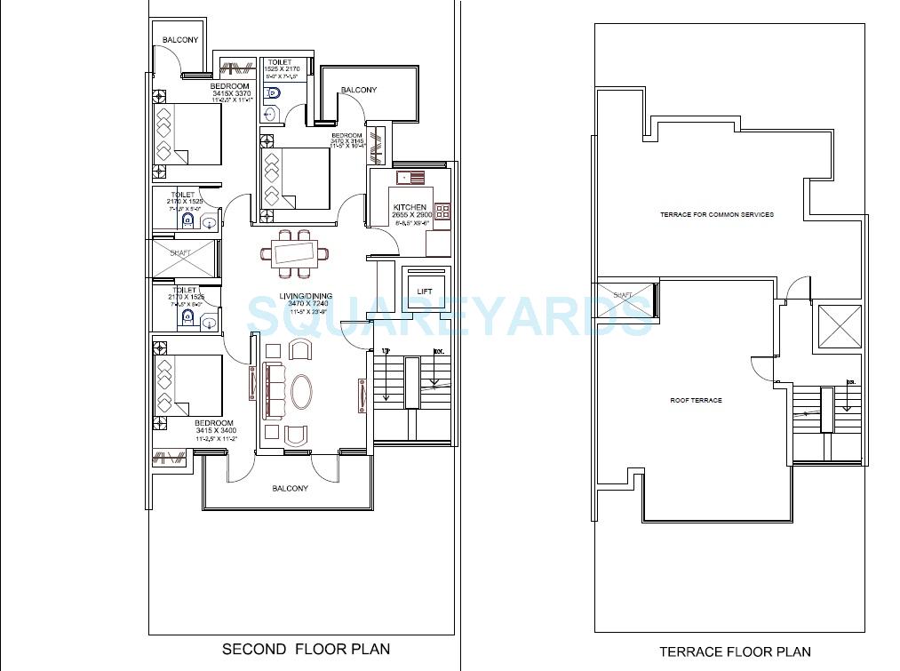 3 BHK 1685 Sq. Ft. Ind Floor in Ansal API Versalia