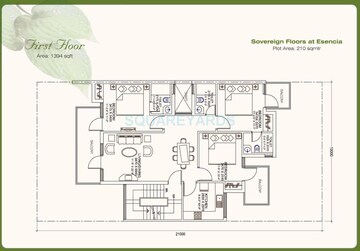  3 BHK Apartment at Ansal Esencia - Sovereign Floors, Sector 67 – for Rent