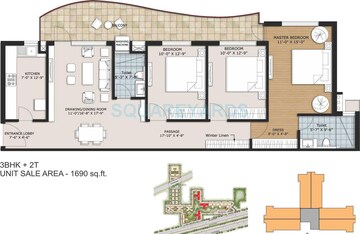  3 BHK Apartment at Ansal Height 86, Nawada Fatehpur – for Sale
