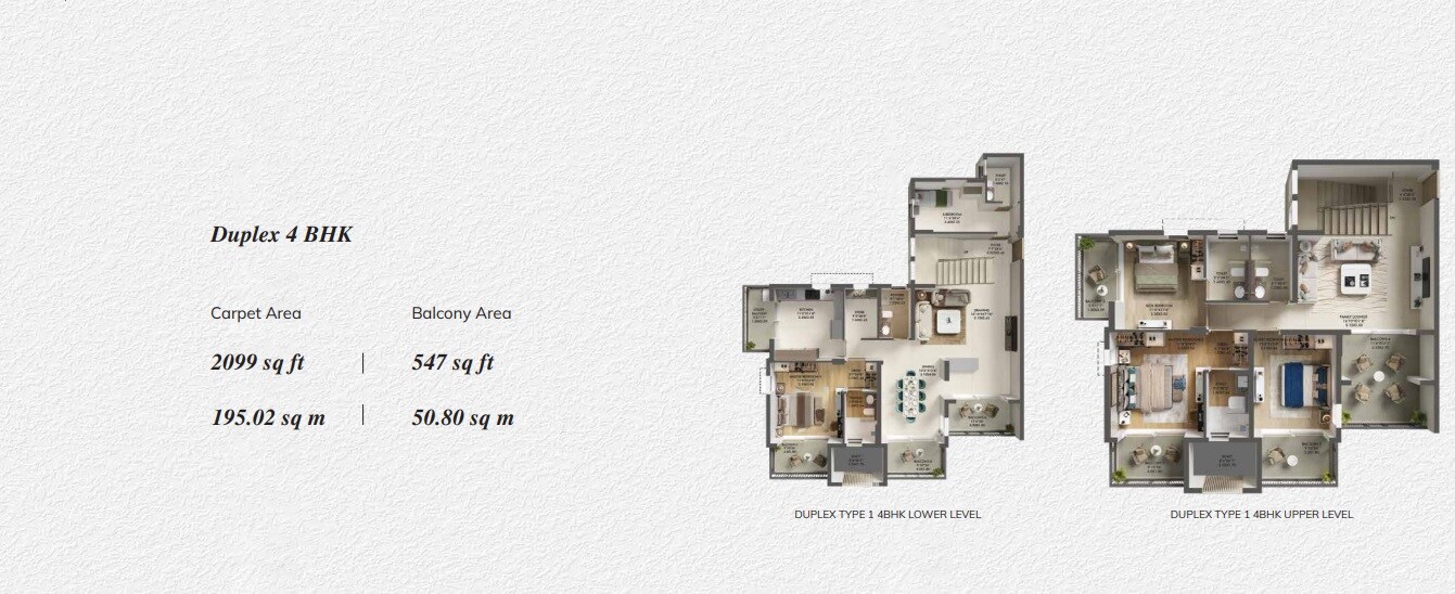 4 BHK 2100 Sq. Ft. Apartment