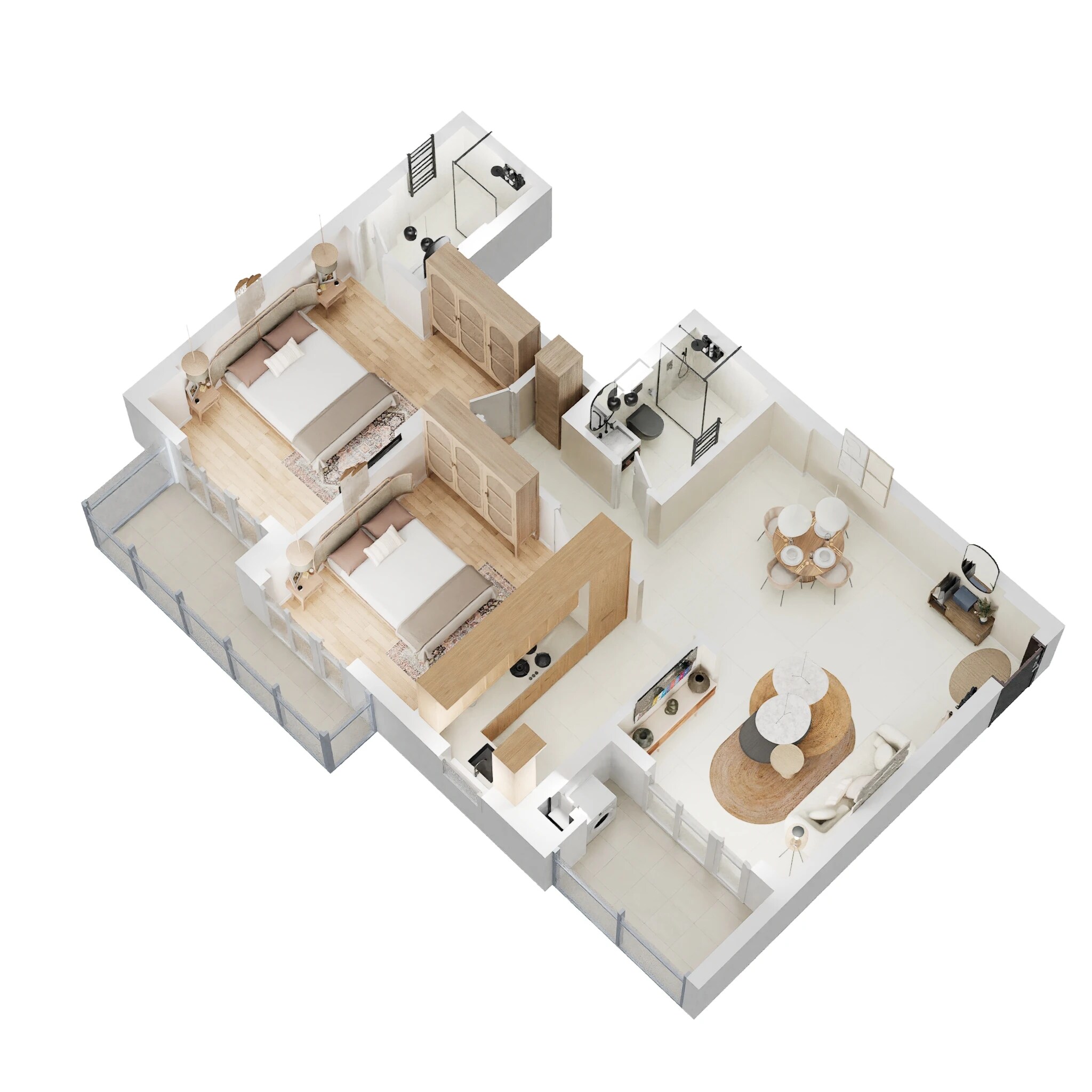 2 BHK 1205 Sq. Ft. Apartment