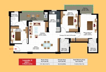  3 BHK Apartment at Ashiana Anmol Phase 2, Sohna Sector 33 – for Sale