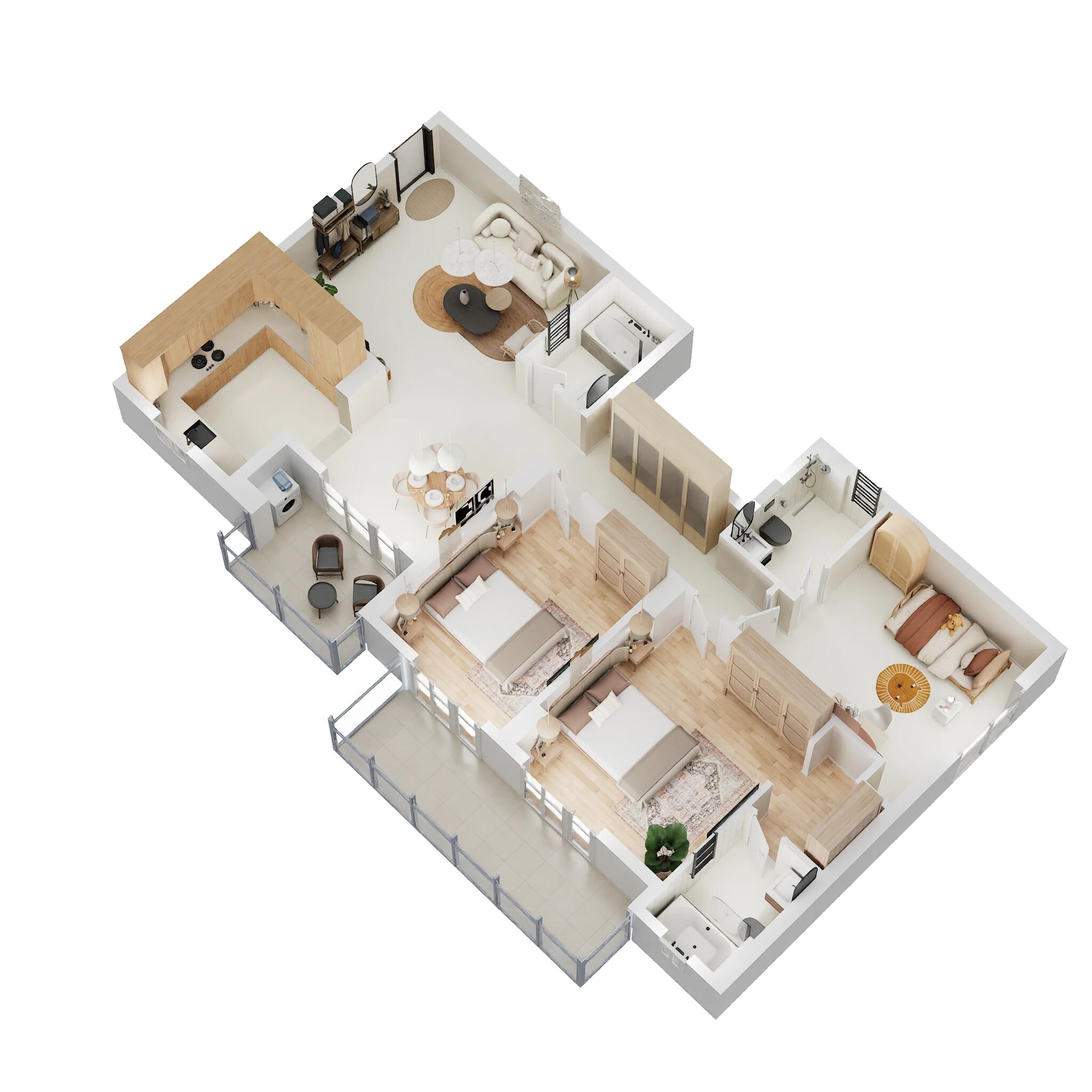 3 BHK 1776 Sq. Ft. Apartment