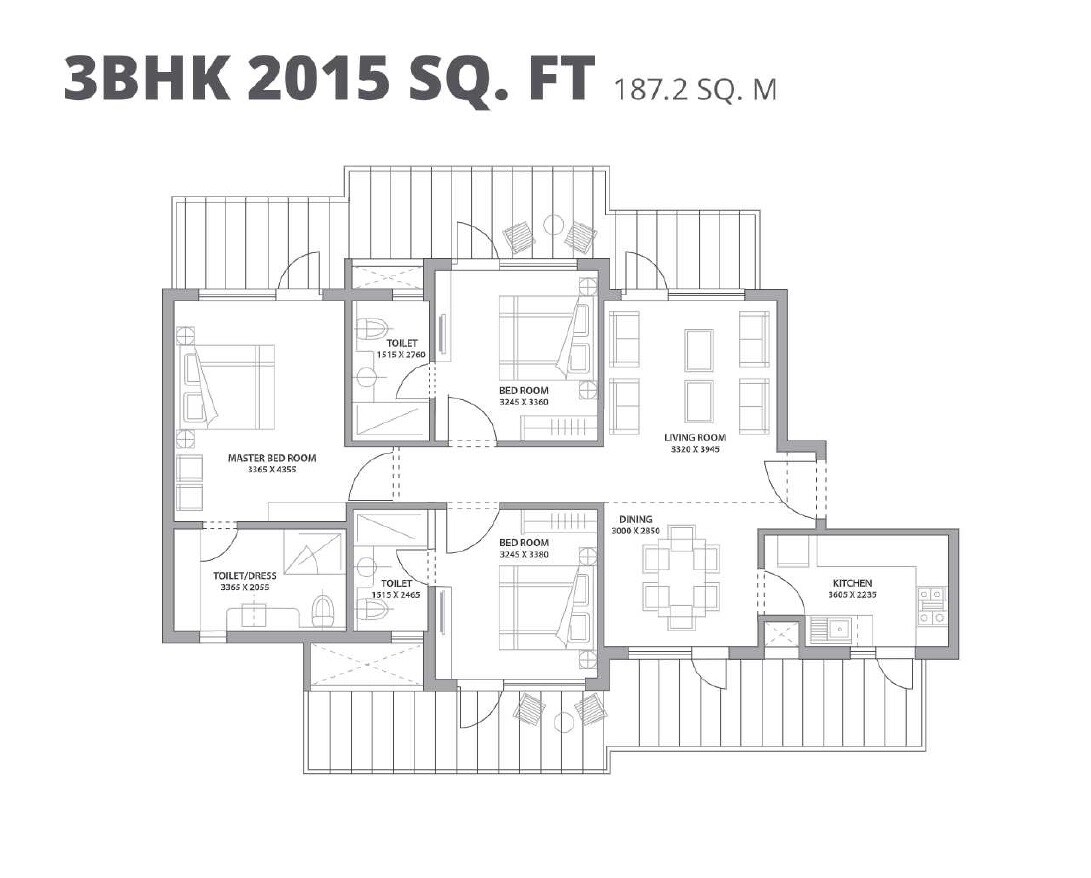  3 BHK Apartment at Bestech Park View Altura, Naurangpur – for Sale