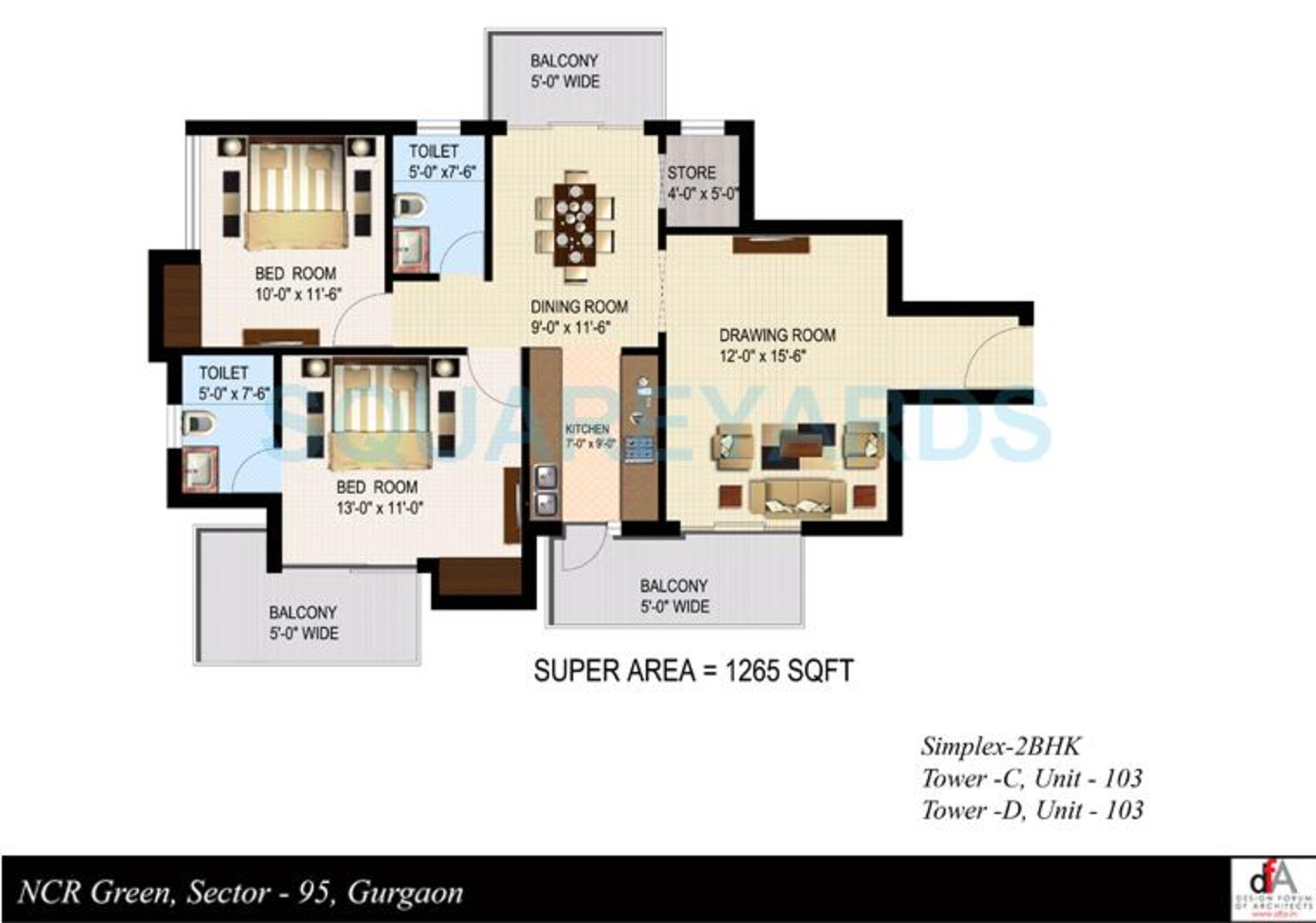 bestech park view sanskruti apartment 2bhk 1265sqft 1