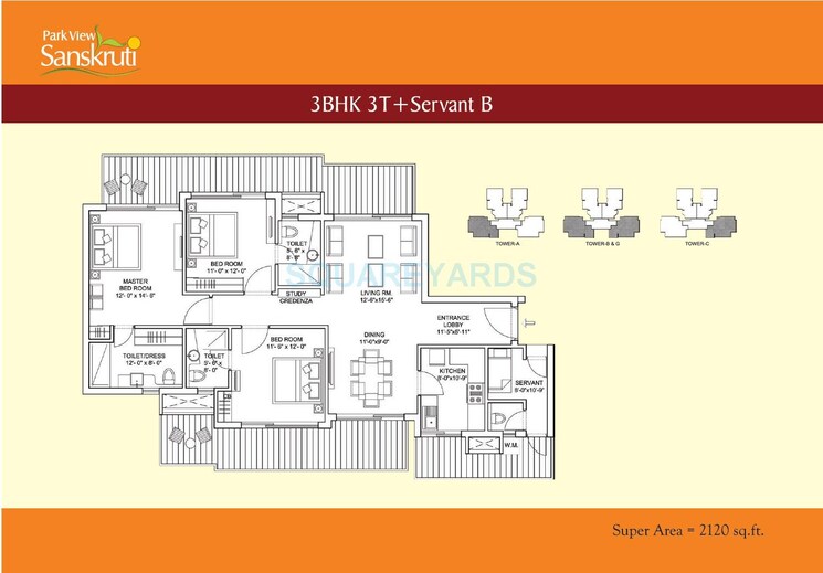 Other, bestech-park-view-sanskruti 3 Bedroom 2120 Sq.Ft. Apartment In Sector 92 Gurgaon 9373748