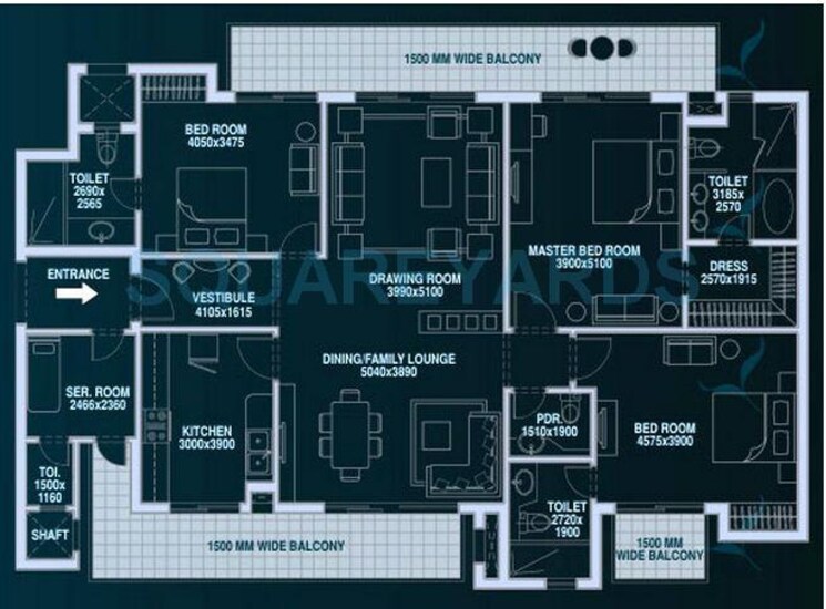 Other, bestech-park-view-spa 3 Bedroom 2470 Sq.Ft. Apartment In Sector 47 Gurgaon 9008710