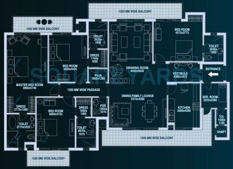 Other, bestech-park-view-spa 4 Bedroom 987 Sq.Ft. Apartment In Sector 47 Gurgaon 8651141