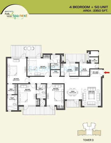 4 BHK Apartment at Bestech Park View Spa Next, Sector 67 – for Sale