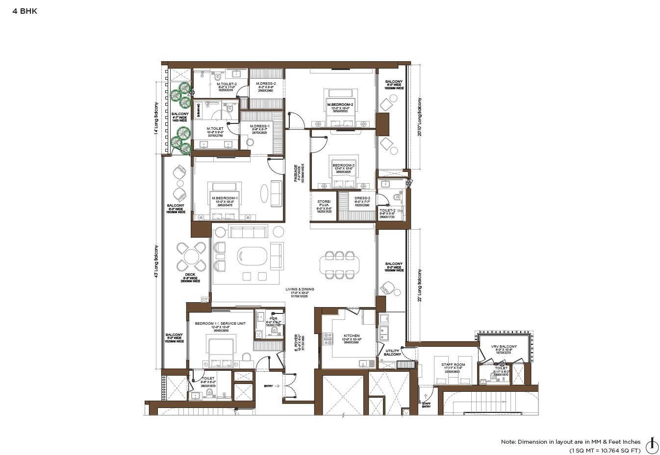 Other, birla-arika 4 Bedroom 4750 Sq.Ft. Apartment In Sector 31 Gurgaon 9142119