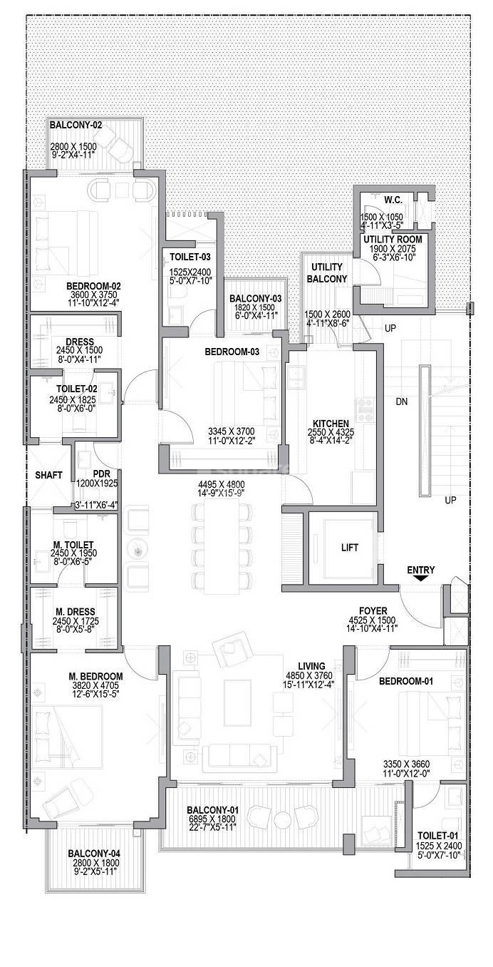 Other, birla-navya 4 Bedroom 1797 Sq.Ft. Apartment In Sector 63a Gurgaon 9008333