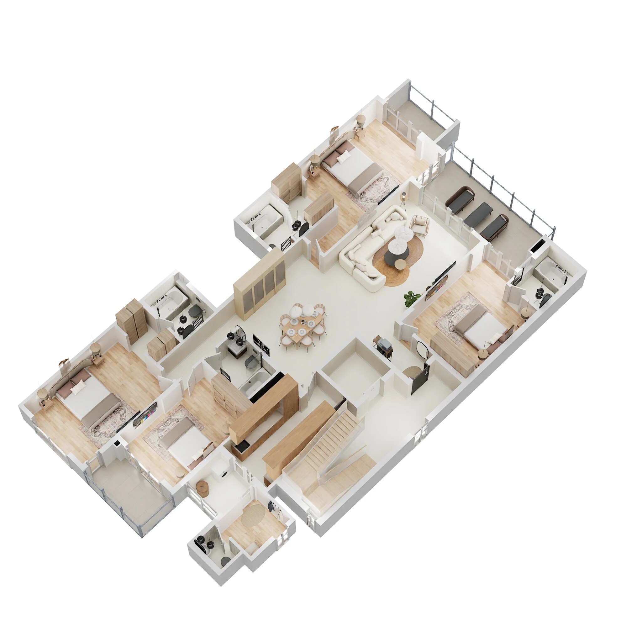 Floor plan of 4 BHK 4050 Sq. Ft. Ind Floor in Birla Navya Avik, Gurgaon