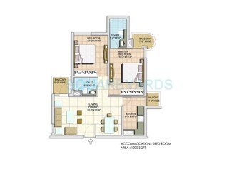 2 BHK Apartment For Rent in BPTP Spacio Park Serene Sector 37d Gurgaon  7670761