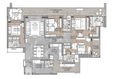  4 BHK Apartment at BPTP The Amaario, Sector 37d – for Sale