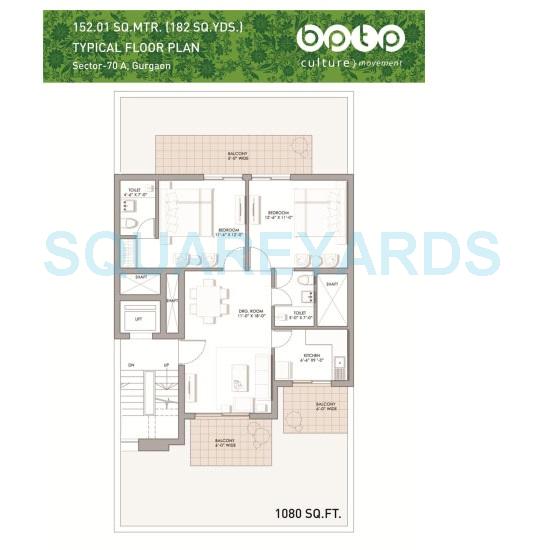 Other, bptp-the-pedestal 2 Bedroom 1080 Sq.Ft. Apartment In Sector 70a Gurgaon 3648251