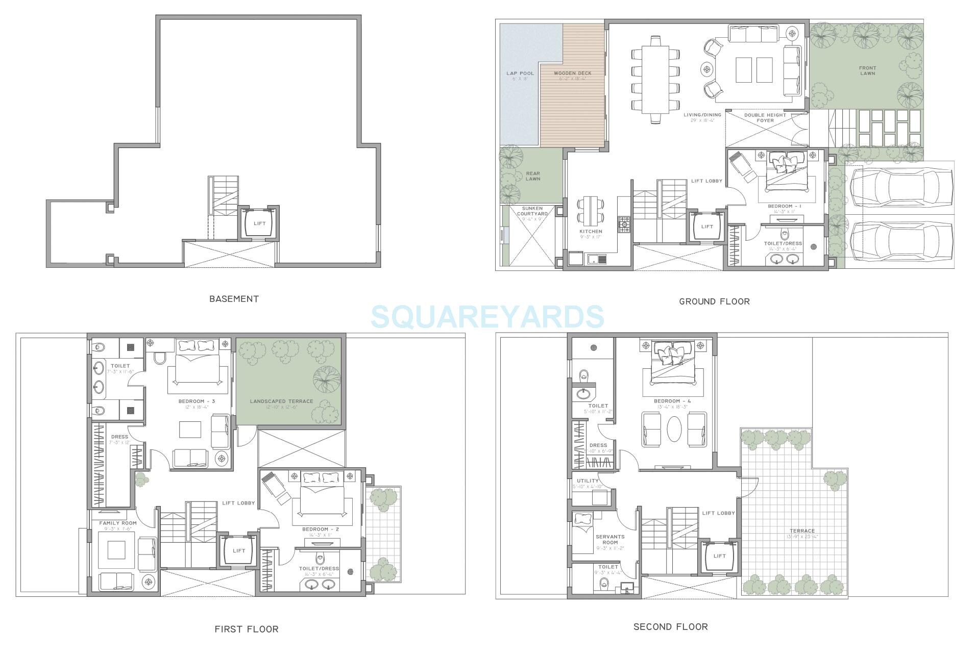 Other, bptp-visionnaire-villas 4 Bedroom 5328 Sq.Ft. Villa In Sector 70a Gurgaon 8168402