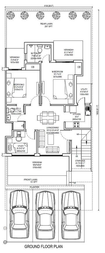  2 BHK Apartment at Central Park 3 Flower Valley, Sohna Sector 33 – for Rent
