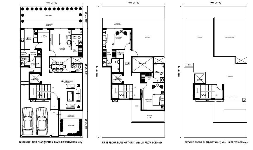Floor plan of 3 BHK 3750 Sq. Ft. Villa in Central Park Flower Valley, Gurgaon