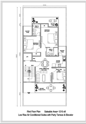  2 BHK Apartment at Central Park Cerise Suites, Sohna Sector 33 – for Sale