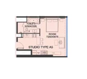 1100 Sq. Ft. Studio in Central Park The Selene Tower
