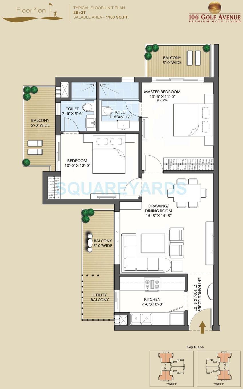 2 BHK 1183 Sq. Ft. Apartment
