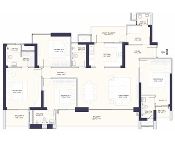  4 BHK Apartment at Conscient Elaira Residences, Sector 80 – for Sale