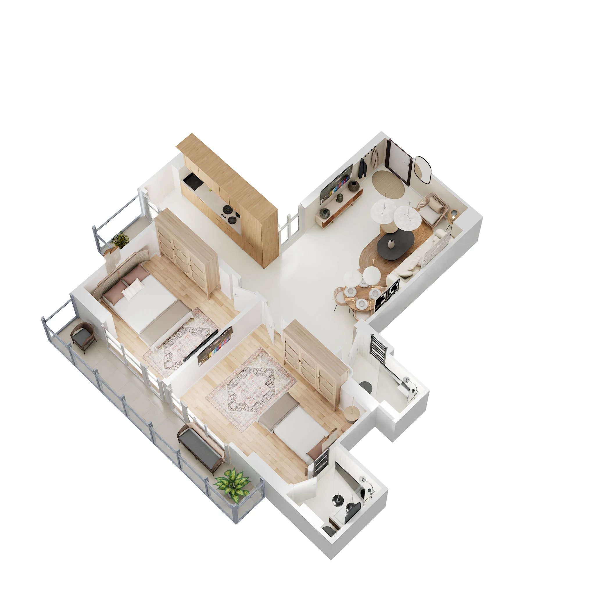 2 BHK 705 Sq. Ft. Apartment in Conscient Habitat 102