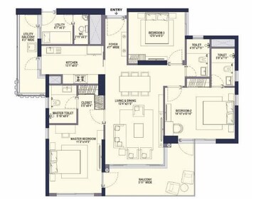  3 BHK Apartment at Conscient Hines Elevate, Sector 59 – for Sale