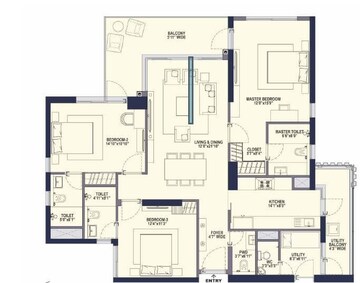  3 BHK Apartment at Conscient Hines Elevate, Sector 59 – for Sale