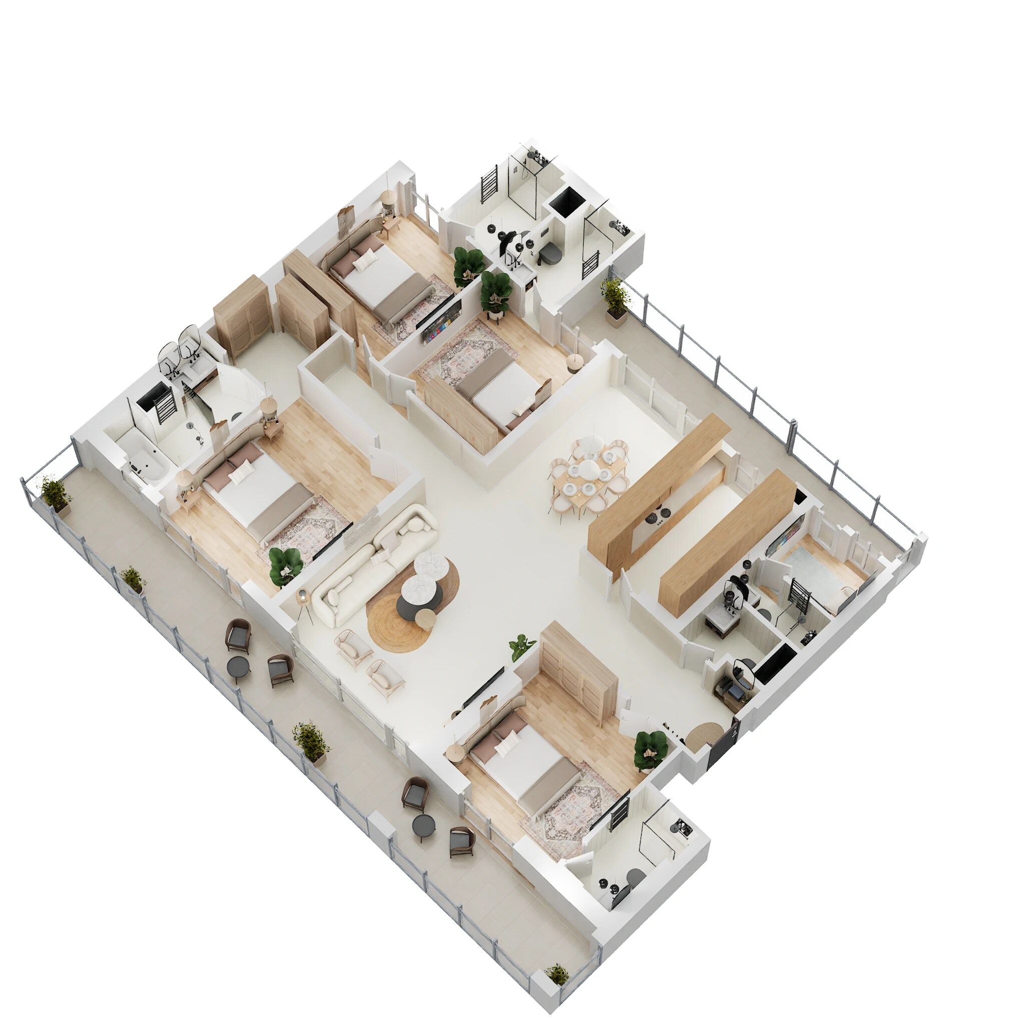 4 BHK 3395 Sq. Ft. Apartment