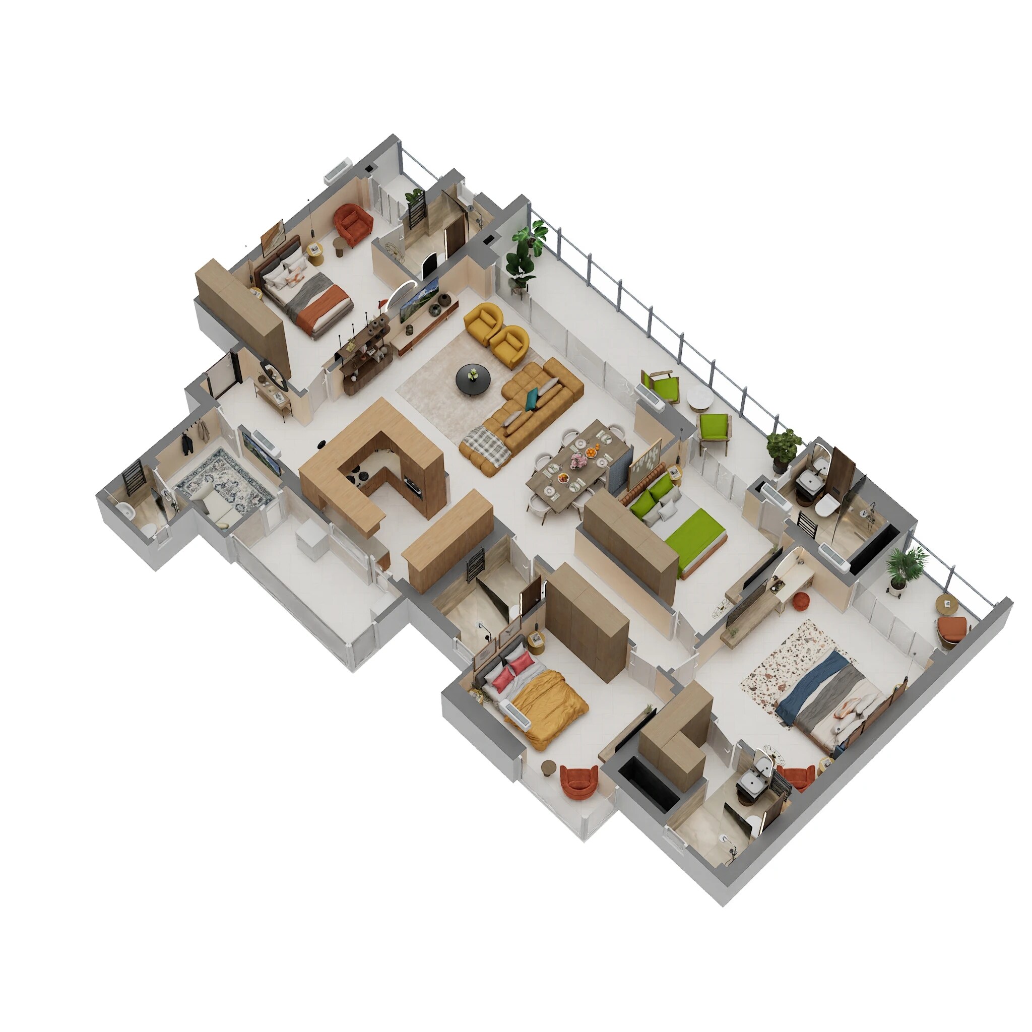 4 BHK 2850 Sq. Ft. Apartment