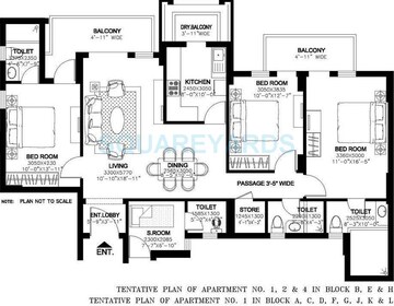  3 BHK Apartment at DLF New Town Heights I, Sector 90 – for Rent