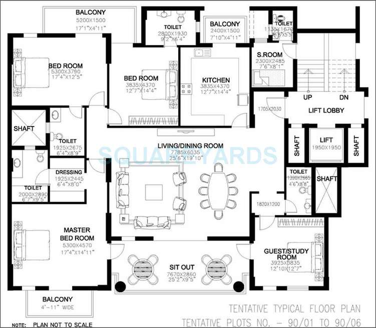 dlf new town heights i apartment 4bhk 3030sqft 1