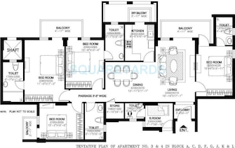 4 BHK Apartment For Rent in DLF New Town Heights II Sector 86 Gurgaon  7395422