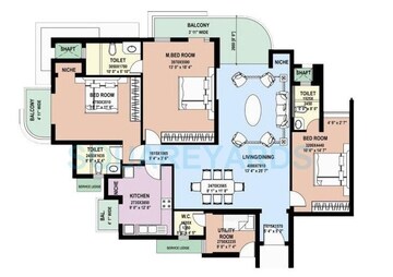  3 BHK Apartment at Dlf Phase V – for Rent