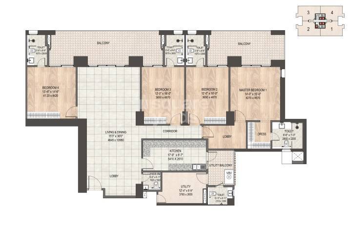 Other, dlf-privana-south 4 Bedroom 3577 Sq.Ft. Apartment In Sector 77 Gurgaon 8508735