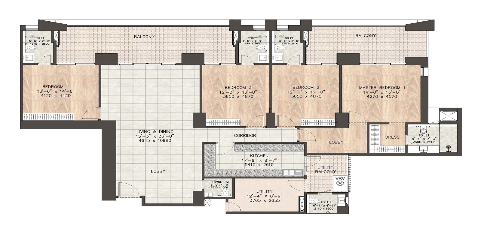 Other, dlf-privana-west 4 Bedroom 3577 Sq.Ft. Apartment In Hasanpur Gurgaon 8508664