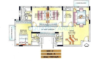  3 BHK Apartment at DLF Ridgewood Estate, Dlf Phase iv – for Rent