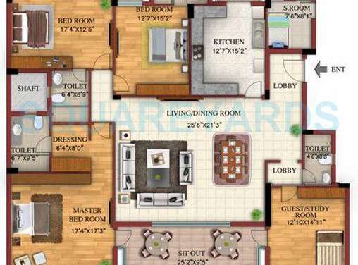 dlf select homes apartment 3bhk 3380sqft 1