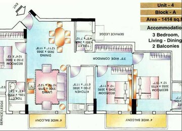  3 BHK Apartment at DLF The Belvedere Park, Sector 24 – for Rent