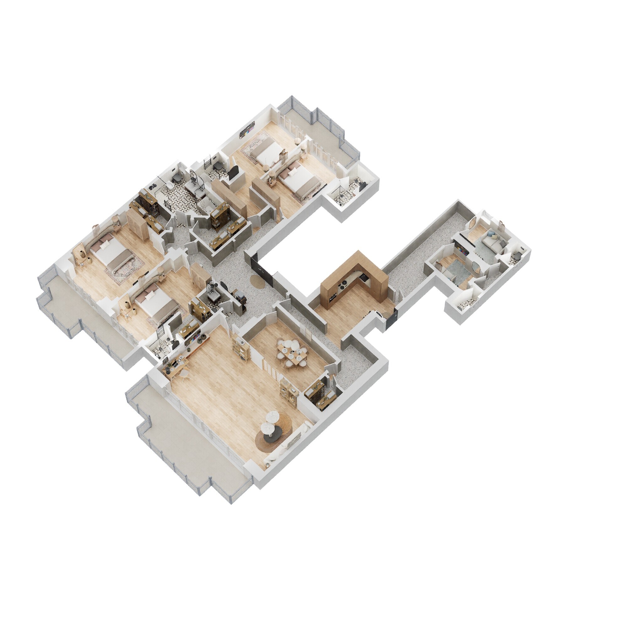 4 BHK 7361 Sq. Ft. Apartment