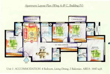  4 BHK Apartment at DLF The Carlton Estate, Sector 53 – for Rent