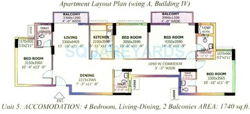  4 BHK Apartment at DLF The Carlton Estate, Dlf Phase V – for Sale